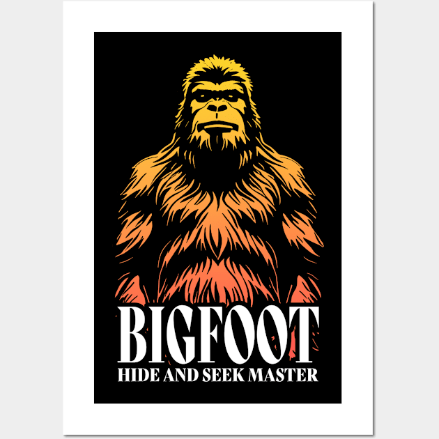 Big Foot Hide and Seek Master Wall Art by triggerleo